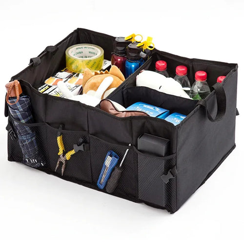 Big Capacity Collapsible Car Storage Box Trunk Cargo Case Repair Tools Holder Auto Organizer Automotive Accessories Universal