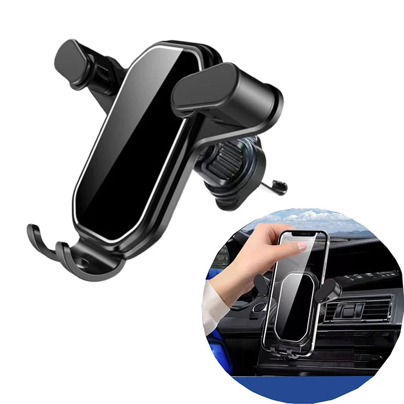 Gravity Car Phone Holder Air Vent Mount Cell Phone Holder in Car Mobile Support For iPhone 16 Xiaomi Huawei Universal GPS Stand