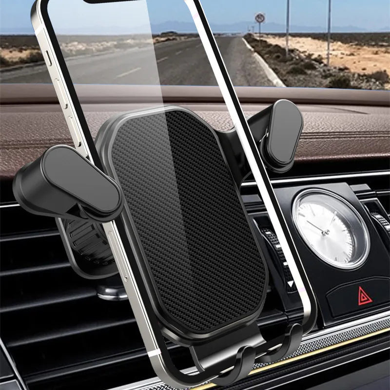 Gravity Car Phone Holder Air Vent Mount Cell Phone Holder in Car Mobile Support For iPhone 16 Xiaomi Huawei Universal GPS Stand
